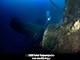 The ship's funnels. Picture looking forward and indicative of the wreck's port list.